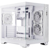 Kryt Chieftec Visio Midi Tower (bílý | 2x USB-A | 1x USB-C | RGB | tvrzené sklo)