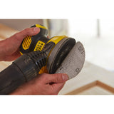 Stanley fatmax v20 18v excentrische schuurmachine (geel zwart, softbag, accu (2.0ah) en oplader (2a) inbegrepen)