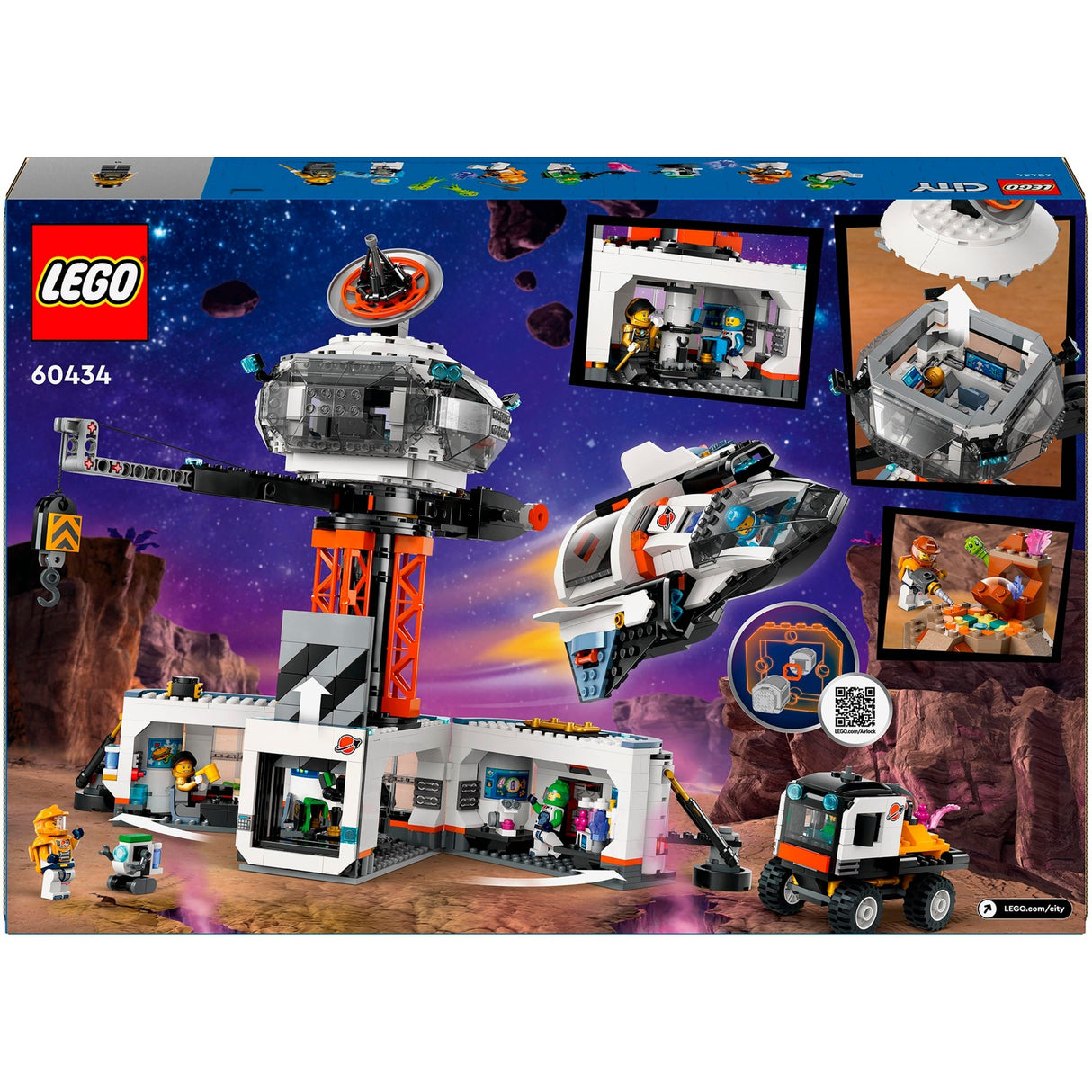LEGO LEGO CITY 60434 Base RUTTH e RAKETET LATTFORM
