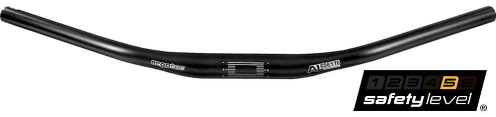 ERGOTEC DIREÇÃO DA LADA TOWN BUGEL L5 31,8 620MM ML BLACK BLACK