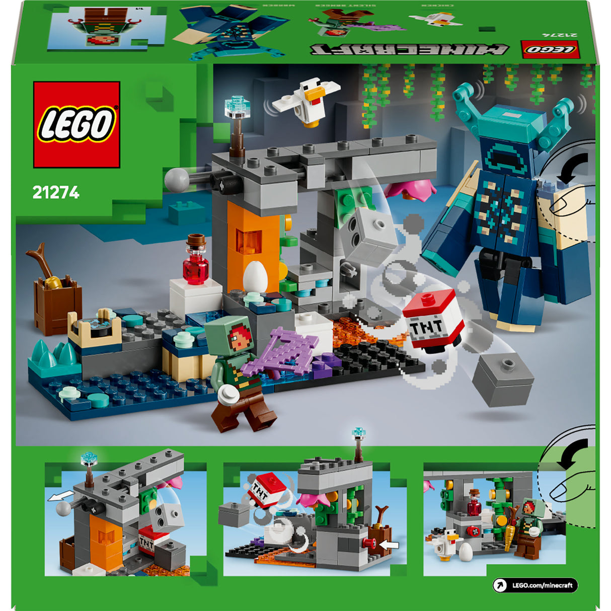 Lego 21274 minecraft susitikimas su vadovu | 2 vnt