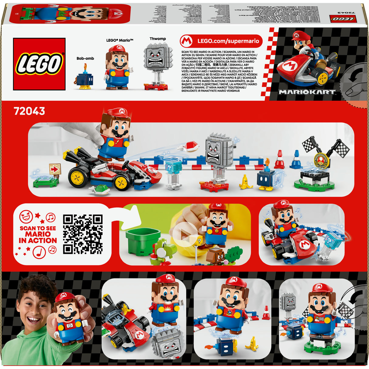 Lego super mario 72043 mario a standardní motokára