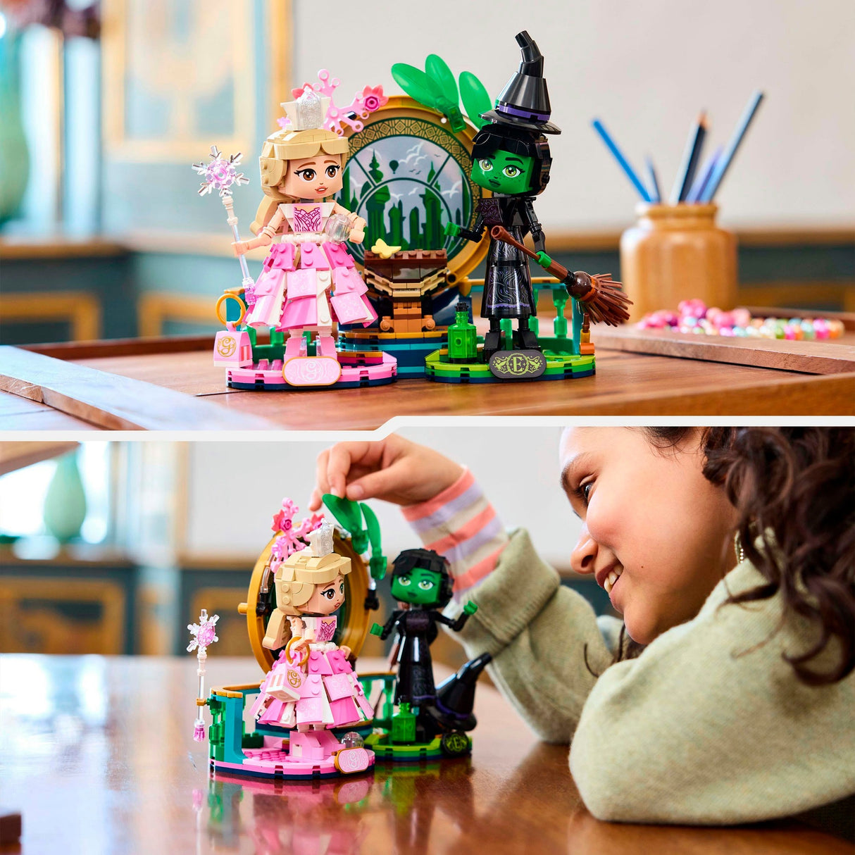 Lego wicked - elphaba en glinda figuren constructiespeelgoed (75682)