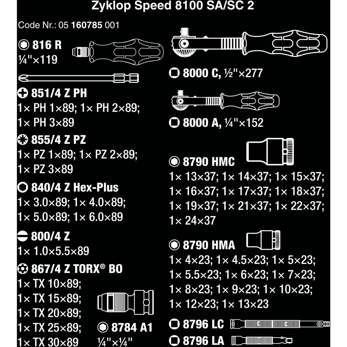 WAA 8100 SC SC 2 SADA ZYKLOP CAP