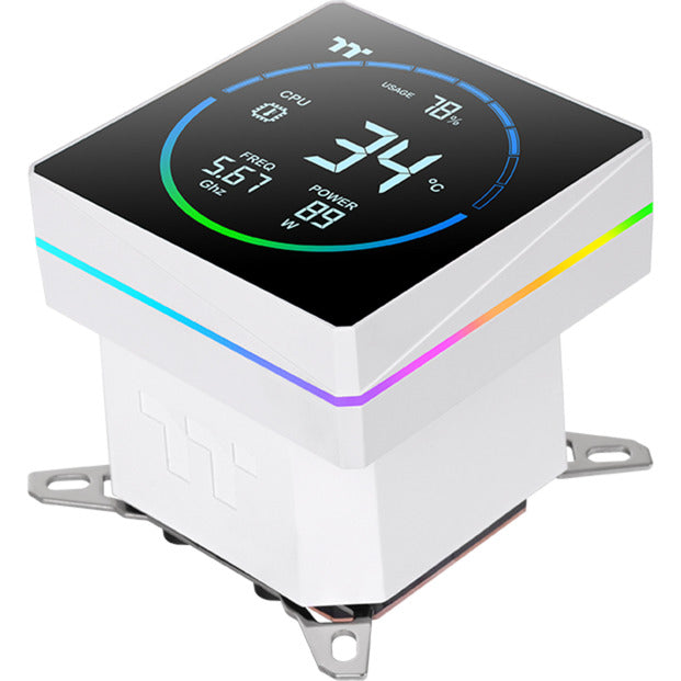 Thermaltake TH360-S V3 ARGB Sync AIO Liquid Cooler - Snow Edition Water Cooling (White)