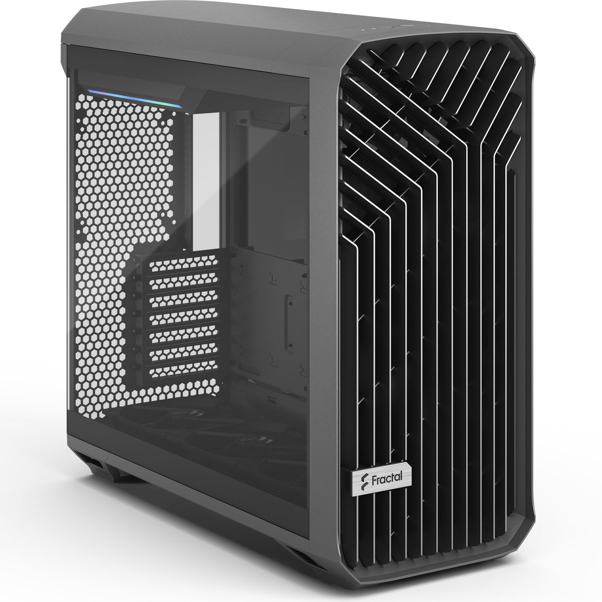 Fractal Design Torrent Gray TG Light Tint Midi Tower Case (Gray | 2x USB-A | 1x USB-C | Tempered Glass)