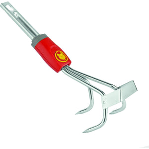 Wolf-Garten Wolf Weeding Cultivator LB-M Hand Cultivator (Red Yellow)