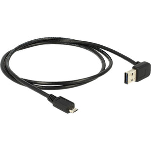 Delock USB-A 2.0 Muž 90 °> micro-USB samec