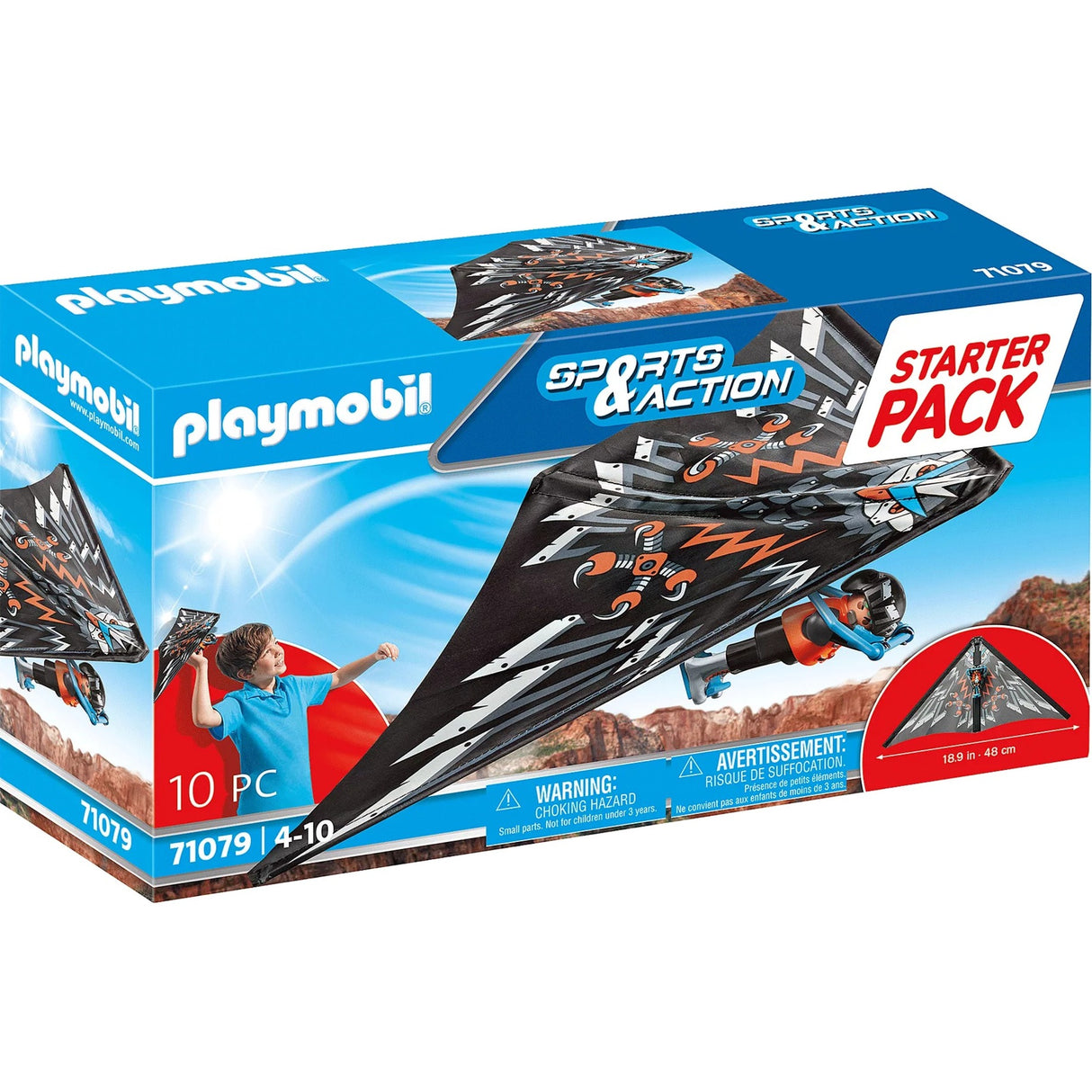 Playmobil Sports Action – Starterpaket Drachenflieger-Konstruktionsspielzeug (71079)