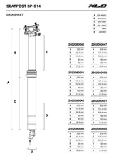 Xlc sp-s14 suspension dropper post 31.6mm internal