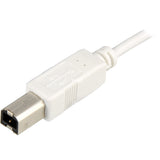 Sharkoon USB 2.0 laidas, USB-A > USB-B (baltas, 0,5 metro)