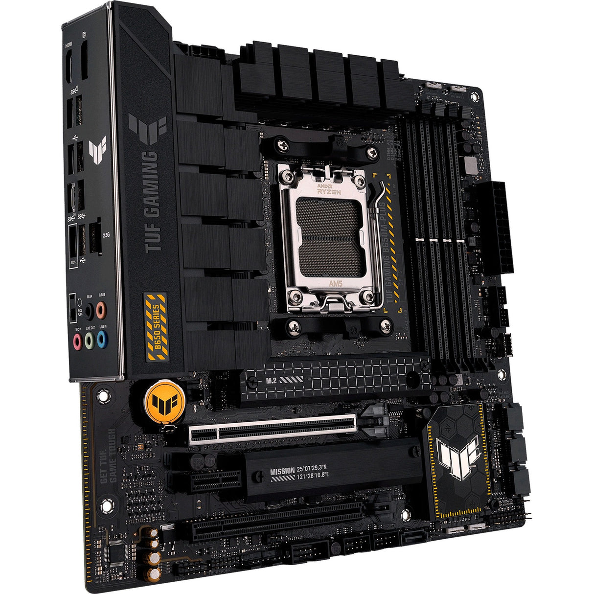 Asus TUF Gaming B650M-Plus Socket AM5 Motherboard (black, RAID, 2.5 Gb LAN, sound, µATX)
