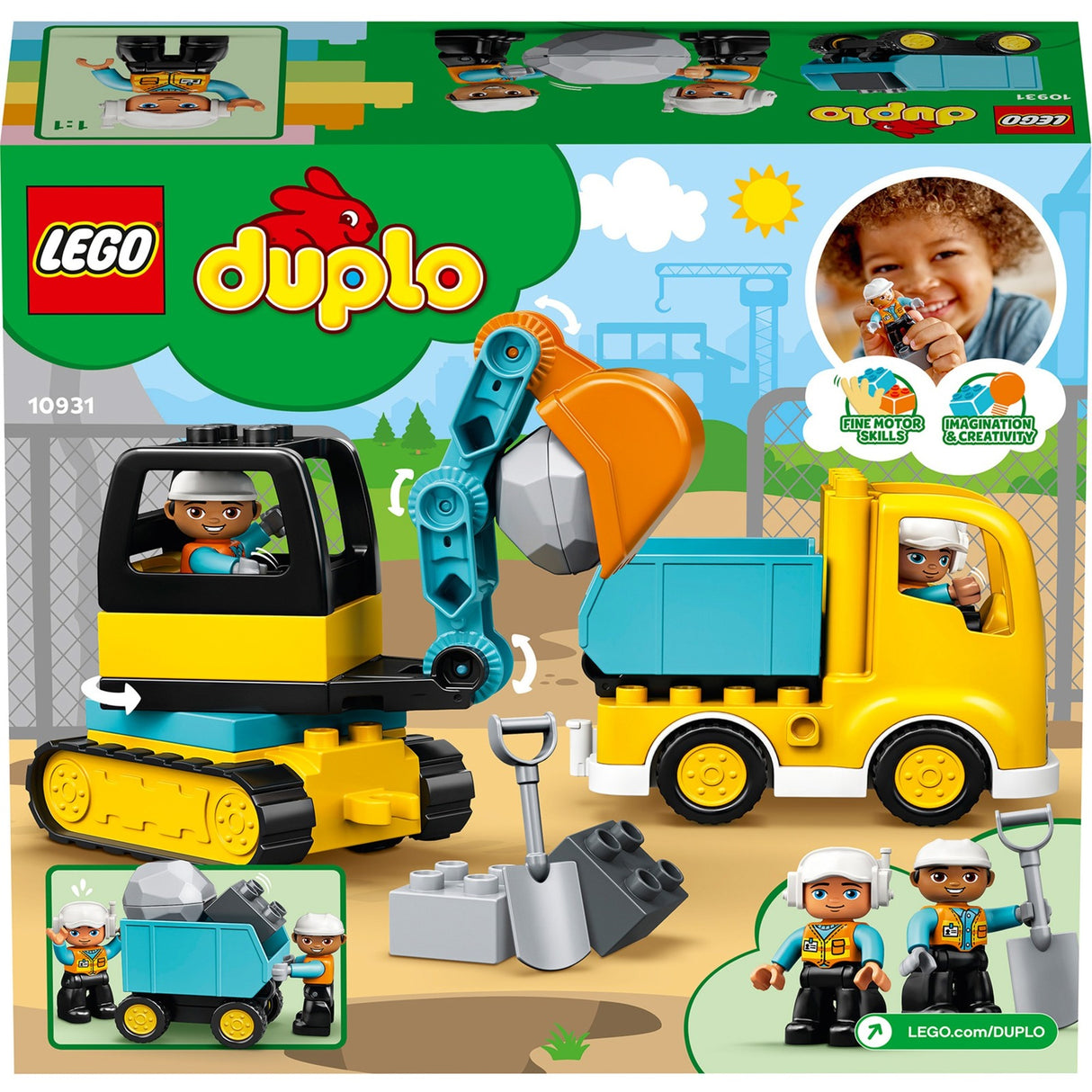 Lego Duplo savivartis su ekskavatoriumi - 10931
