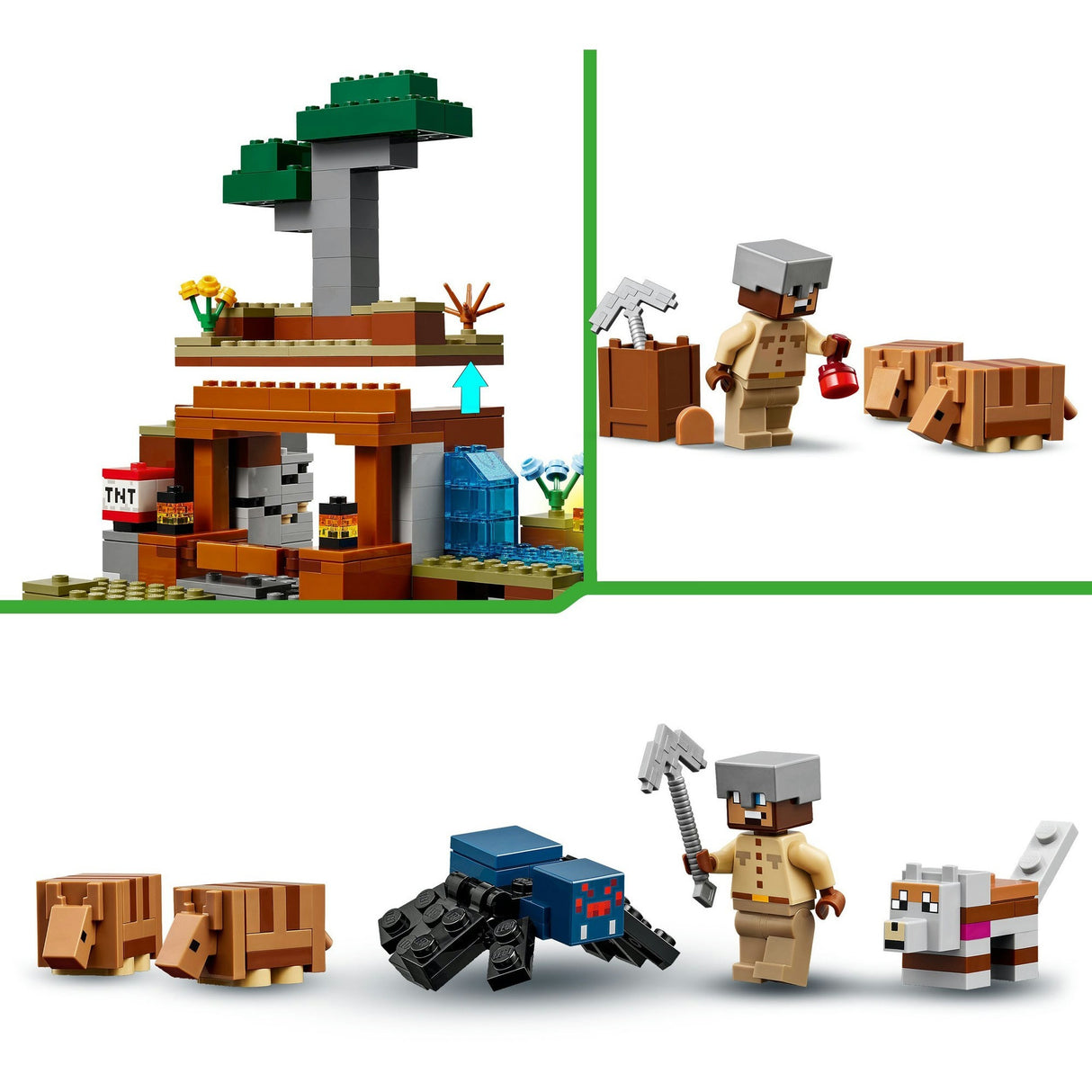 Lego minecraft 21269 the armadillos at the mine