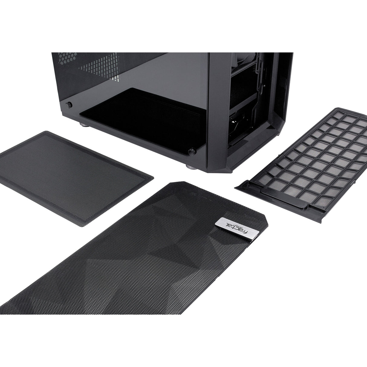 Fractal Design Meshify C Midi Tower Case (Black | 2x USB-A | Tempered Glass)