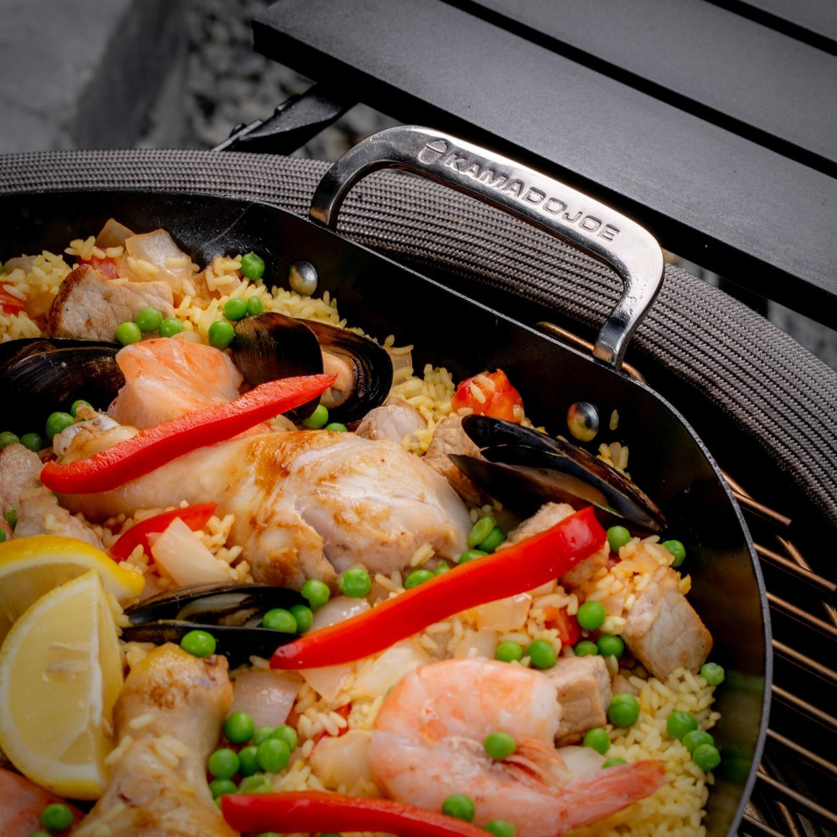 Kamado Joe Carbon Steel Paella Pan - Roasting/Frying Pan