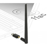 Delock USB 3.0 Dual Band WLAN Stick Antenna (Black)