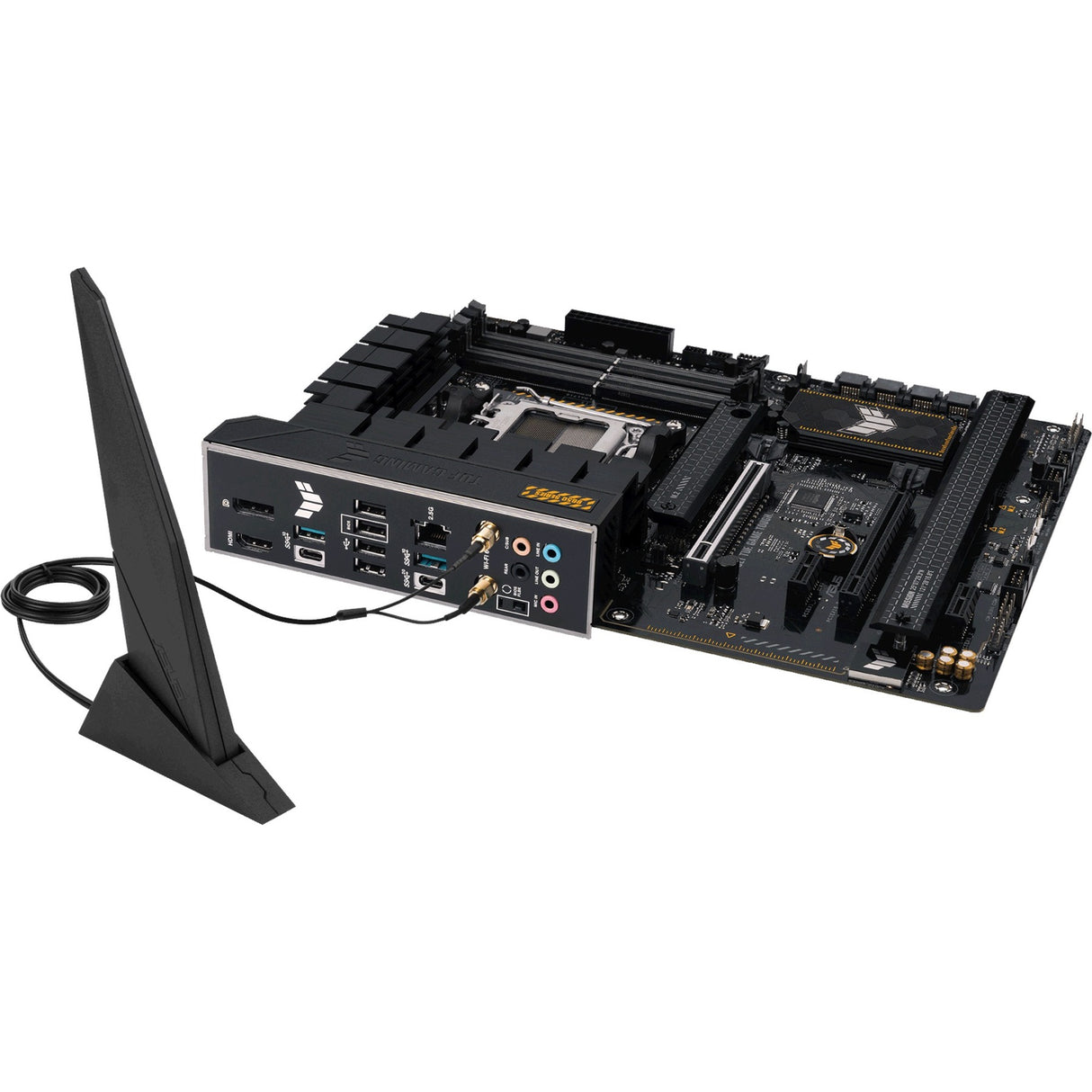 Asus TUF Gaming B650-Plus WiFi Socket AM5 Motherboard (black light orange, RAID, 2.5Gb LAN, Wi-Fi 6, BT 5.2, sound, ATX)