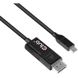 Club 3D USB-C to DisplayPort 1.4 Adapter (Black, 1.8 Meters)