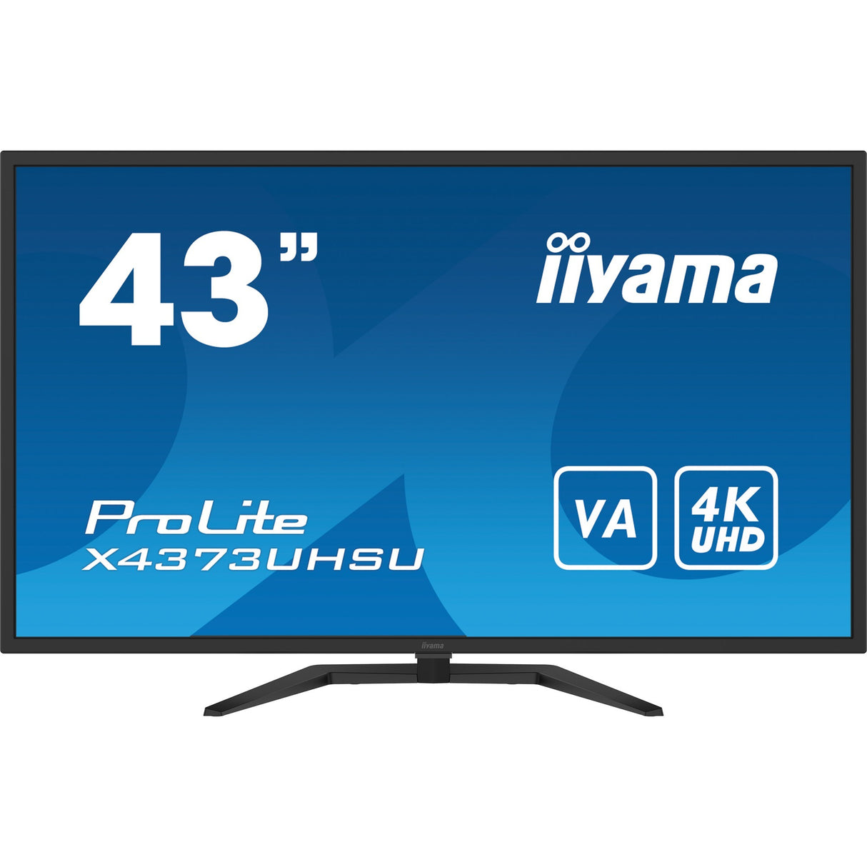 Iiyama Prolite X4373UHSU-B1 43 4K UHD Monitor (Black, 2x HDMI, 2x DisplayPort, Mini-DisplayPort, 4x USB-A, USB-B)