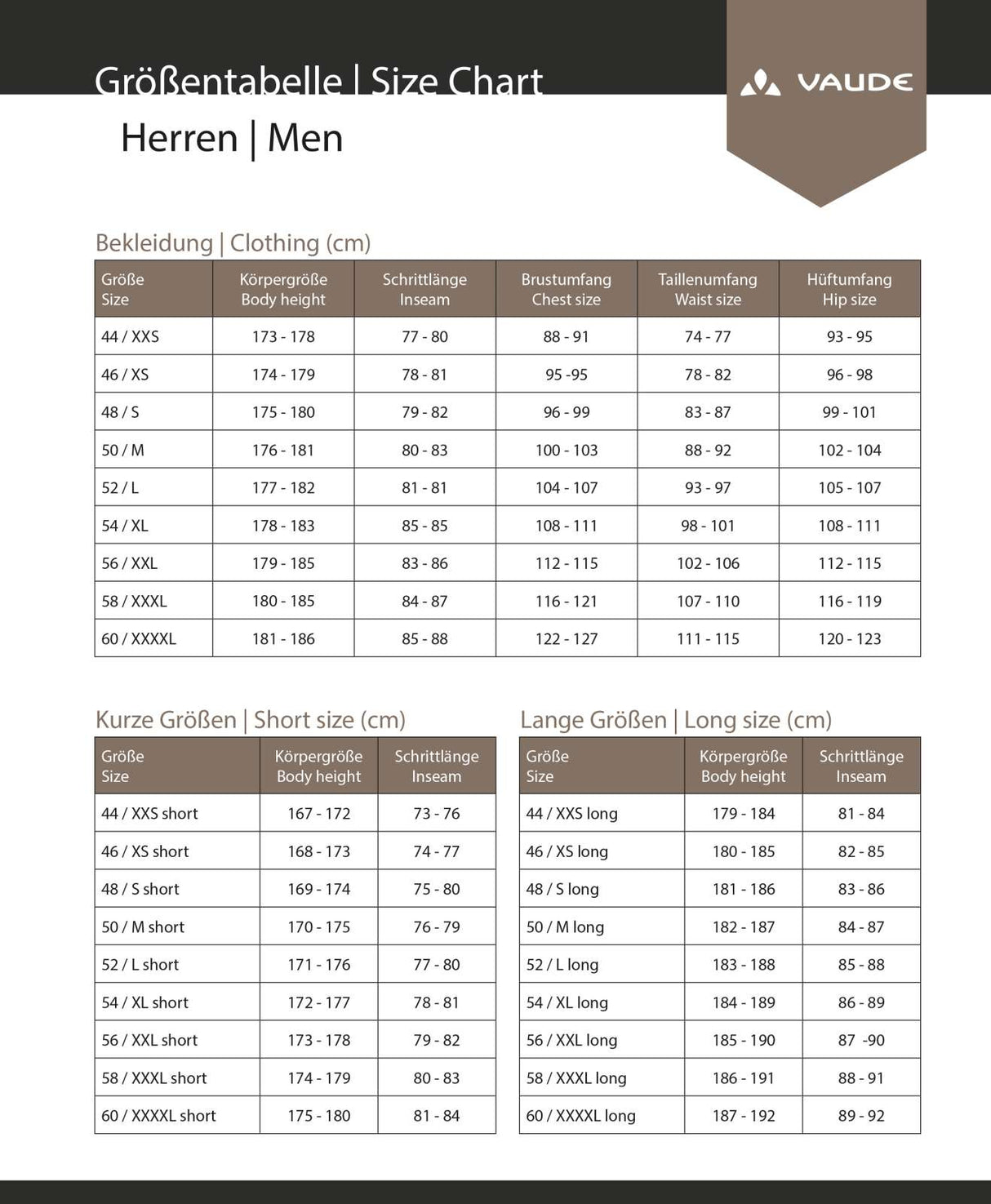 Vaude fluid pants ii - rain pants long size