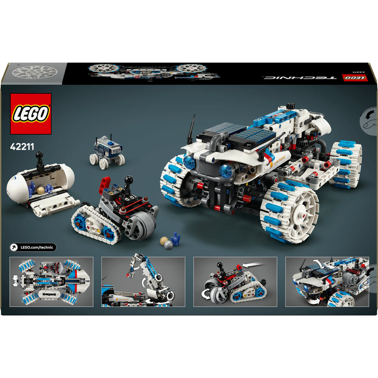 Vesmírné vozidlo Lego technic 42211 na Měsíci