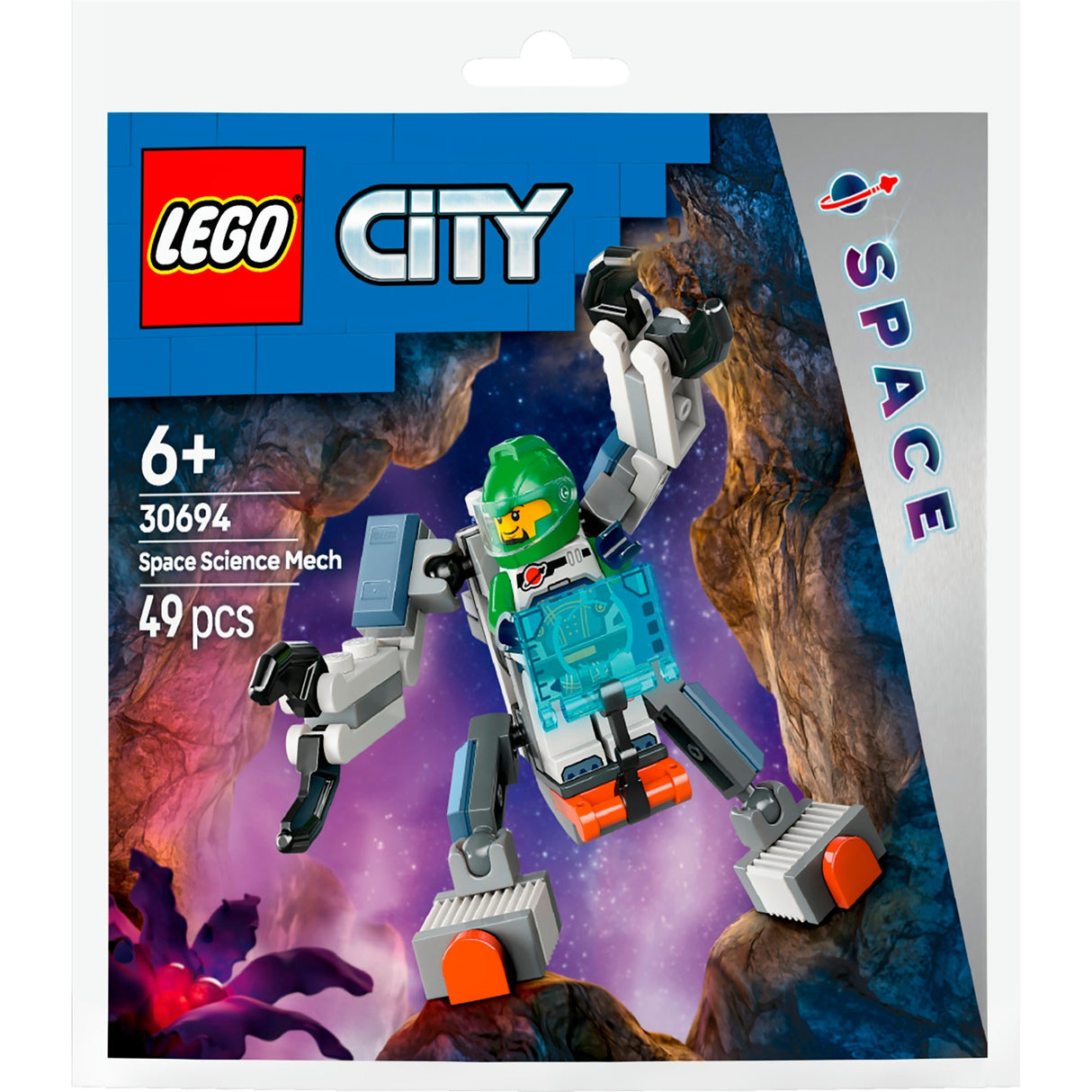 Lego 30694 pochette city robot scientifique spatial | 10 pièces