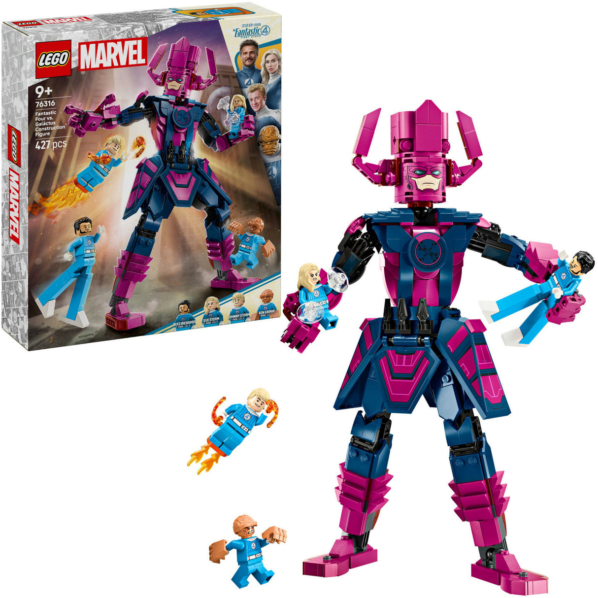 Lego super heroes marvel 76316 fantastic four vs. galactus construction figure