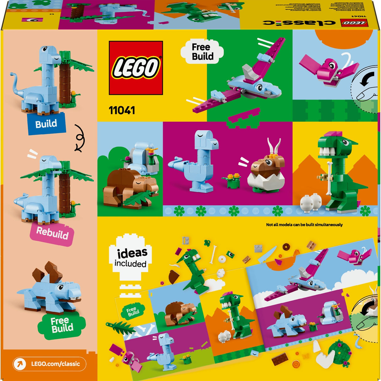 Lego clasaiceach 11041 dinosaurs cruthaitheach