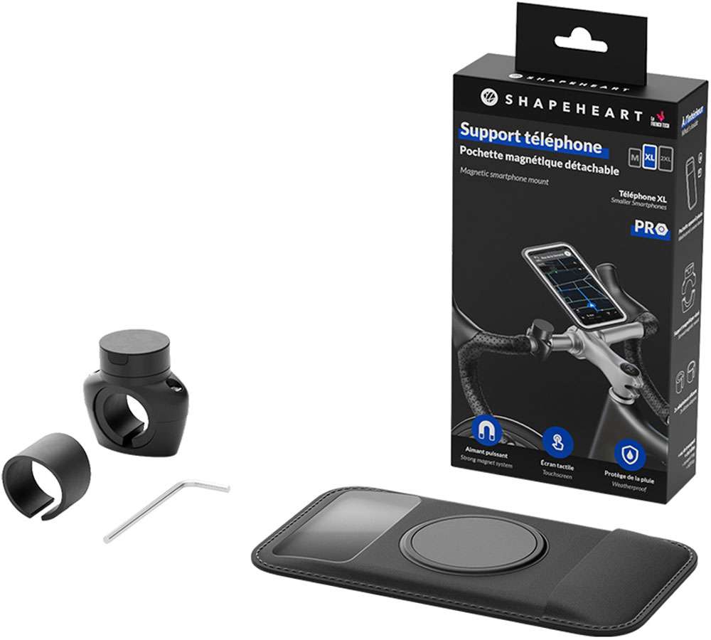 Shapeheart magnetic smartphone pro mount for bike handlebar