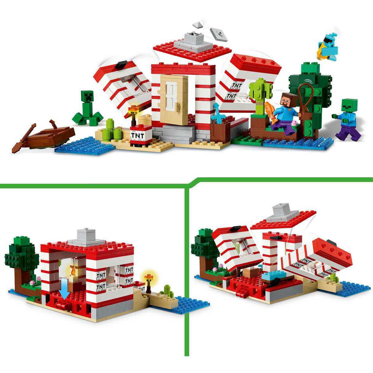 Lego 21275 minecraft the tnt jungle house