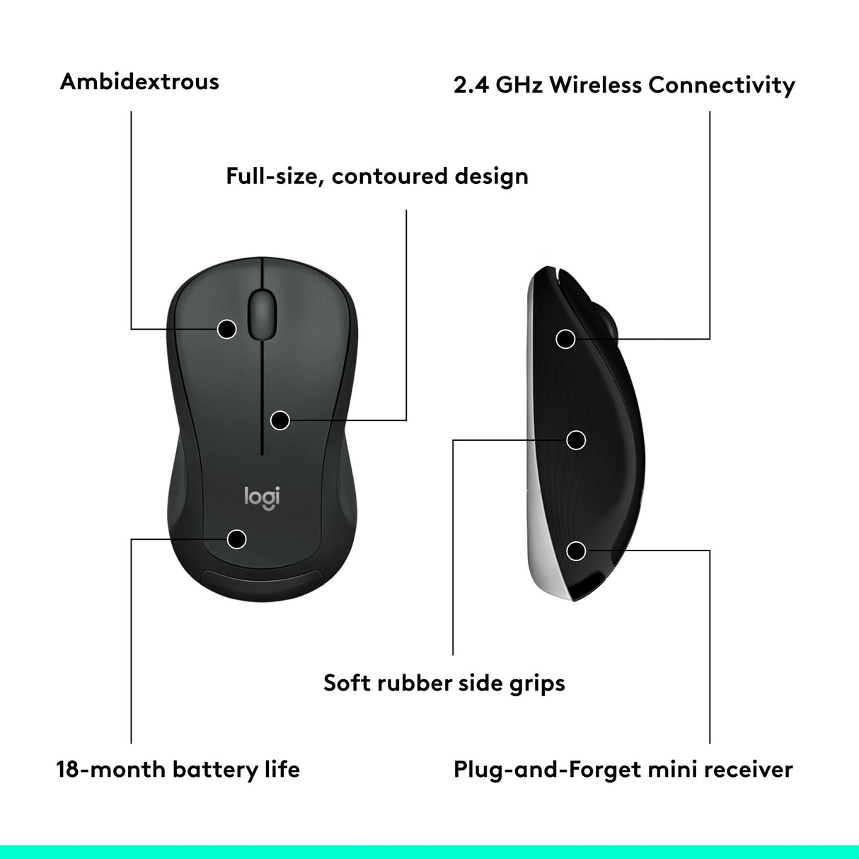 Logitech MK540 Napredne brezžične tipkovnice Muiscom