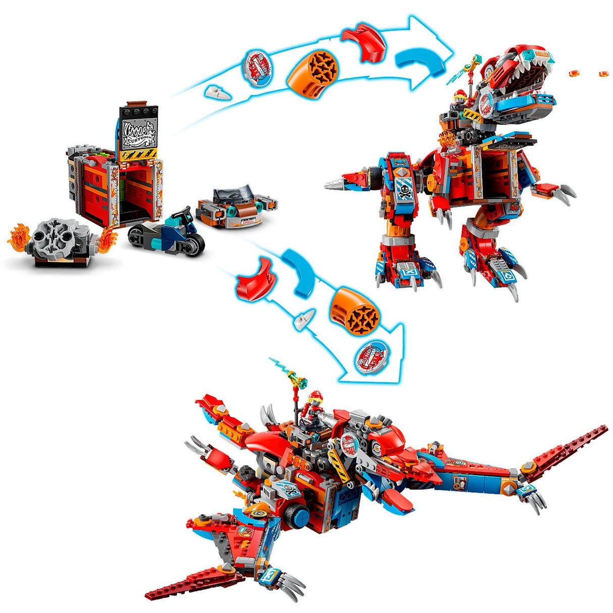 Lego dreamzzz 71484 coopers robot dinoszaurusz c. rex