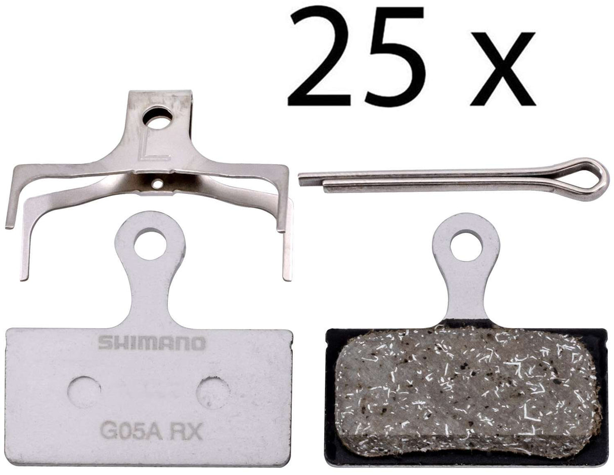Shimano g05a-rx resin disc brake pads (25 workshop pack)