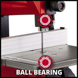Einhell bandsåg tc-sb 200 1 bandsåg (röd svart)
