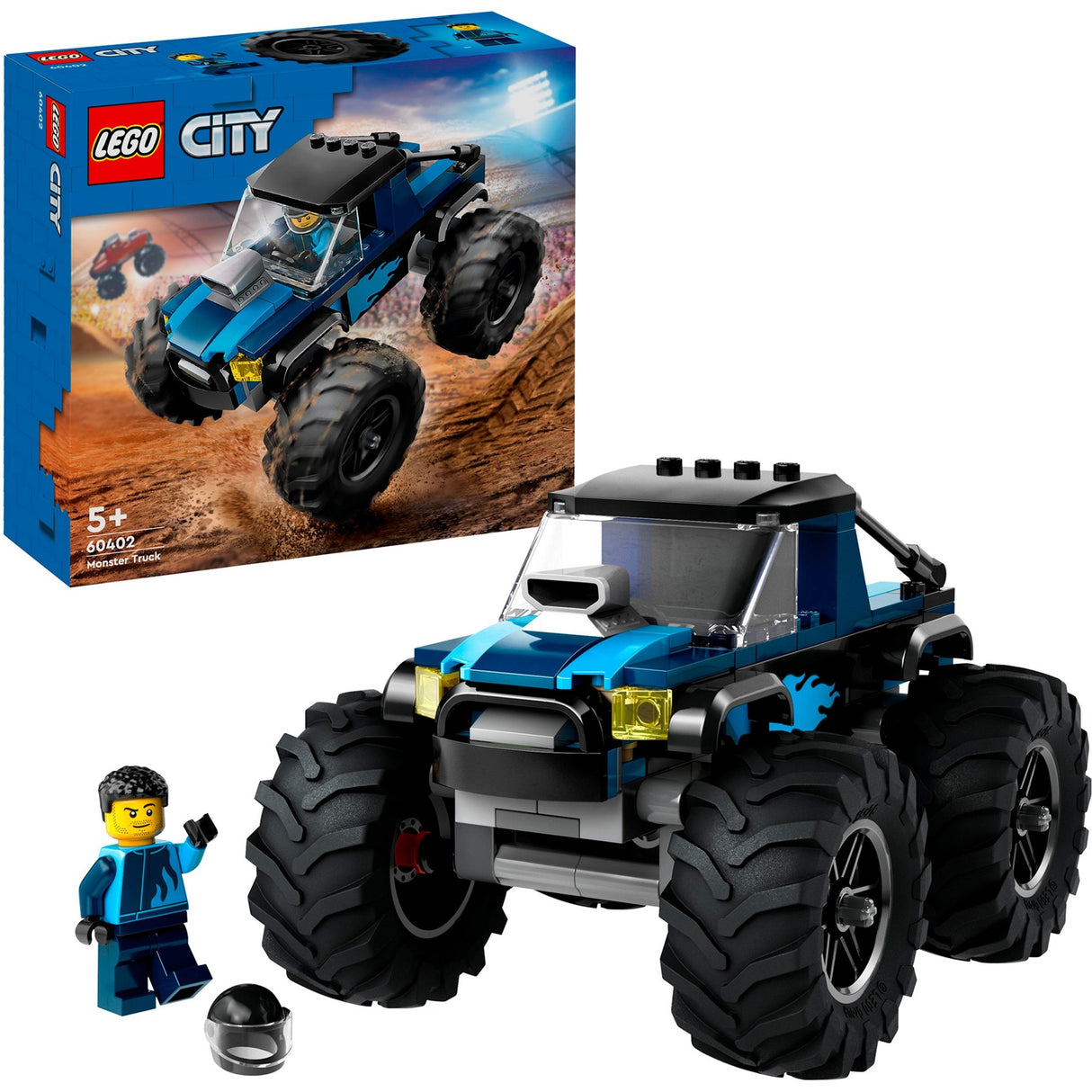 Lego cathrach 60402 trucail ollphéist gorm