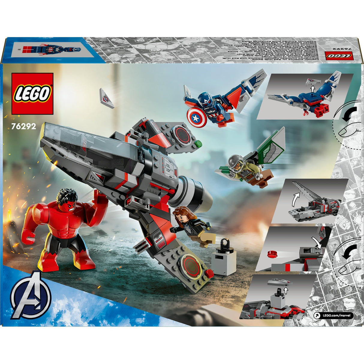 Lego Marvel 76292: il duello tra Captain America e Red Hulk