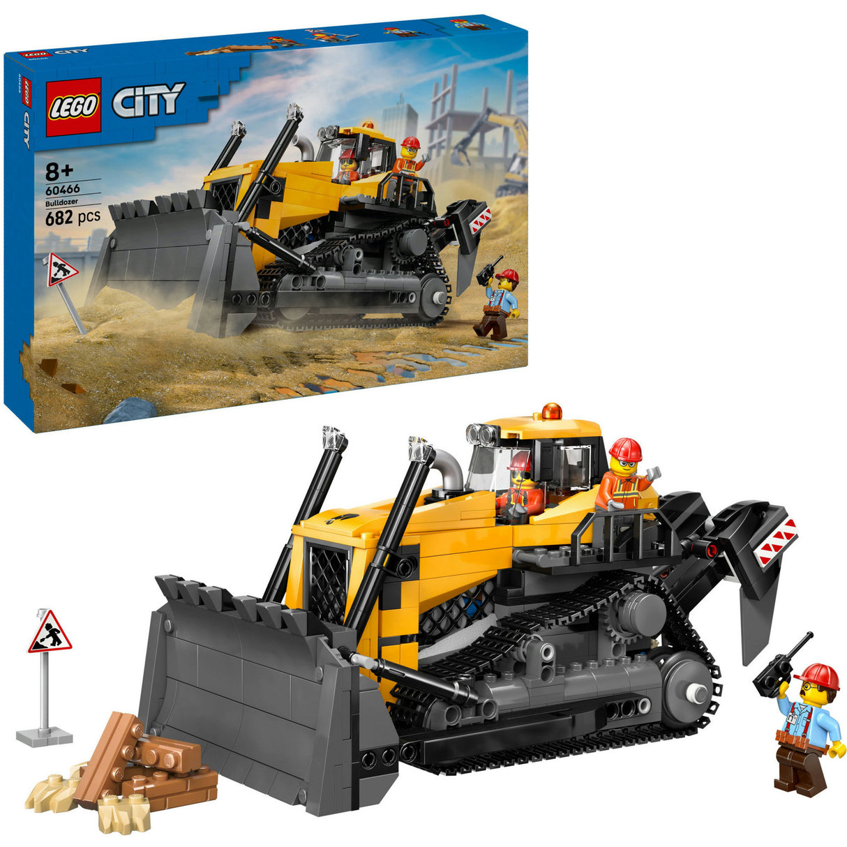 Lego city 60466 yellow bulldozer