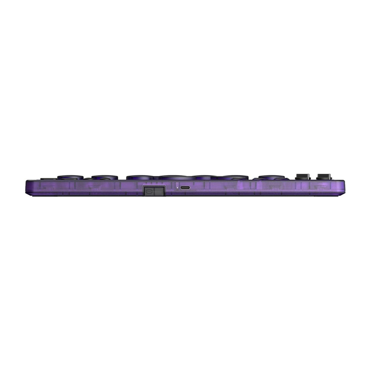 8bitdo arcade controller - transparent purple signature edition (purple transparent, 2.4 ghz bluetooth usb, nintendo switch 1 + 2, pc)