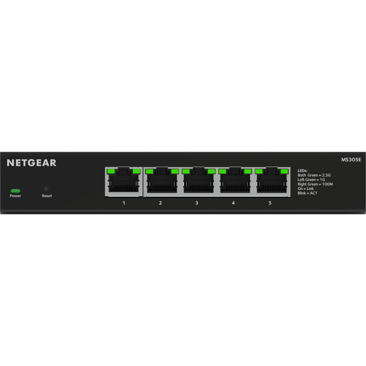 Conmutador Netgear Multi-Gigbit Ethernet Plus de 5 puertos 2,5G (MS