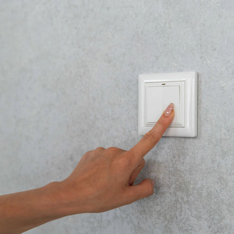 Shelly Blu Wall Switch 4 + Busch-Jaeger Adapter Switch (white, Bluetooth 4.2)