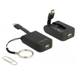 Delock usb-c > mini-displayport adapter sleutelhanger (zwart, 4k 60hz)