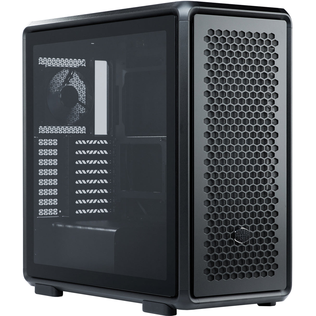 Cooler master masterframe 600 midi tower behuizing (zwart | 2x usb-a | 1x usb-c | tempered glass)