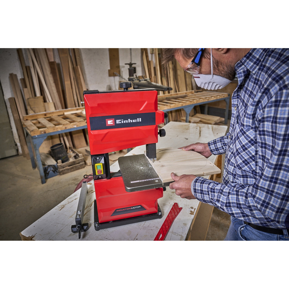 Einhell lintzaag tc-sb 200 1 bandzaag (rood zwart)