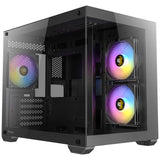 Caixa minitorre Antec cx600m argb (preta | 3x usb-a | vidro temperado)