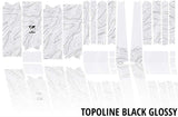 Unleazhed unscratch - gravelbike frame protection film bpg01 topolines black