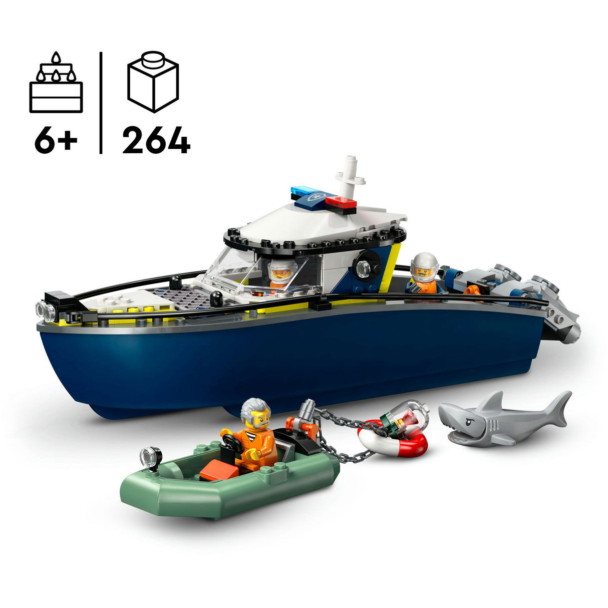Lego city 60456 jakt med polisbåt