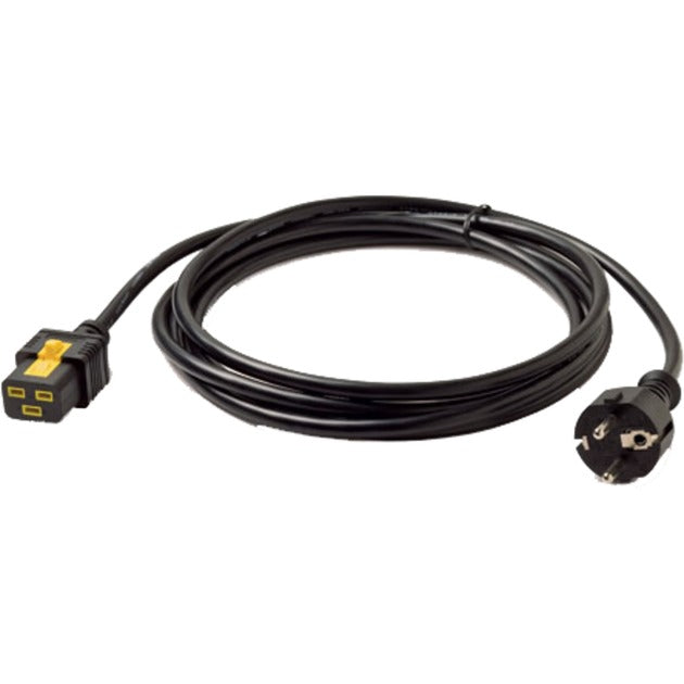 Apc strømkabel c19 til cee 7 schuko (svart, 3 meter, ap8755)