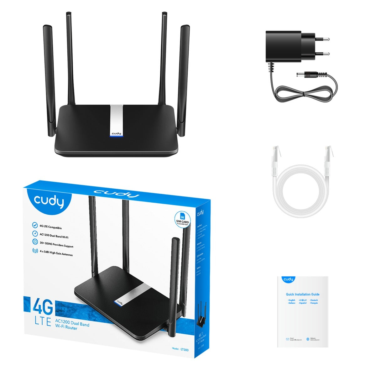 Router Cudy ac1200 wi fi mesh 4g lte cat4