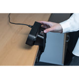 Brennenstuhl estilo duplex stekkerdoos met schakelaar en overspanningsbeveiliging stekkerdoos (zwart zilver, 1x usb c, 1x usb a)